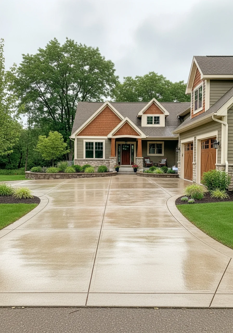 A well-maintained property in a college-town or rural setting with mature landscaping.
